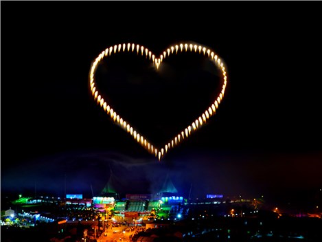 Fireworks at the opening ceremony of the 14th China Liuyang International Fireworks Festival