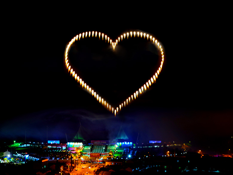 Fireworks at the opening ceremony of the 14th China Liuyang International Fireworks Festival