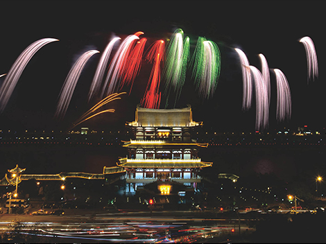 橘子洲国际音乐焰火《牛郎织女》